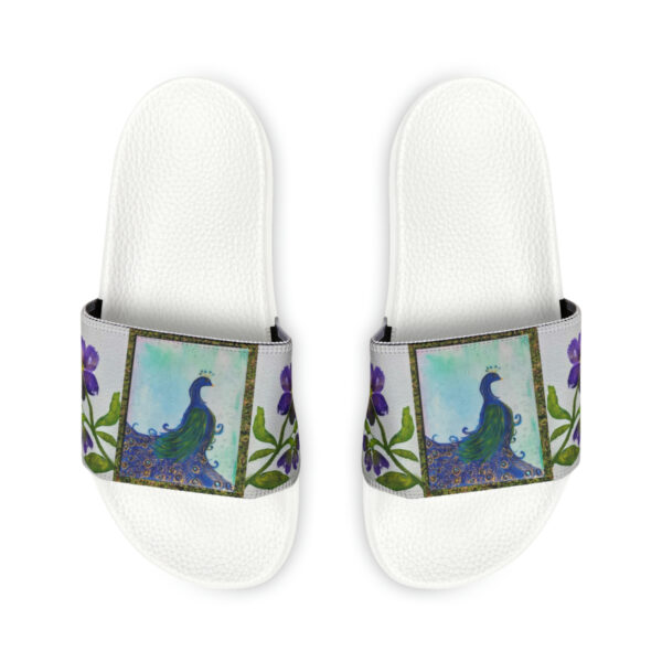 Blue Peacock - Women's Slide Sandals - Image 2