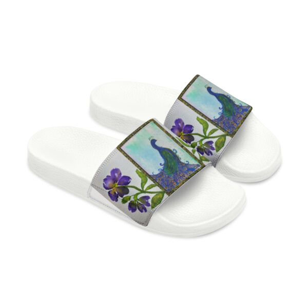 Blue Peacock - Women's Slide Sandals - Image 7