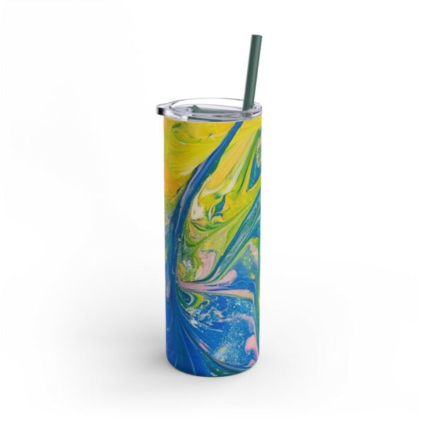 Green Marble - Maars Maker Skinny Matte Tumbler, 20oz - Image 2