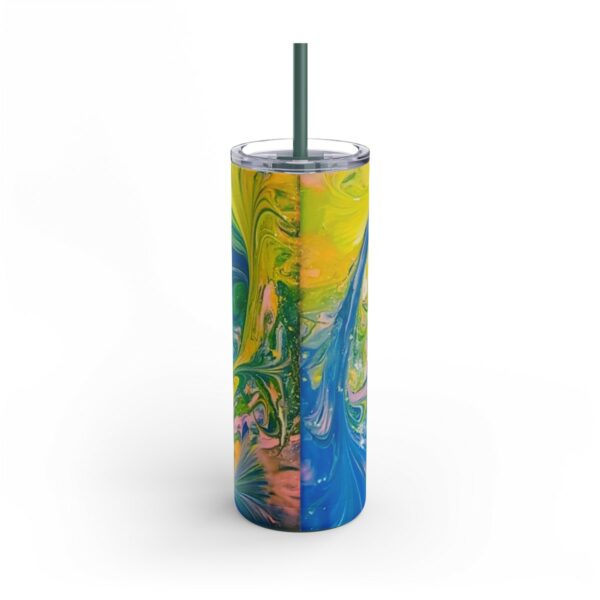 Green Marble - Maars Maker Skinny Matte Tumbler, 20oz - Image 3