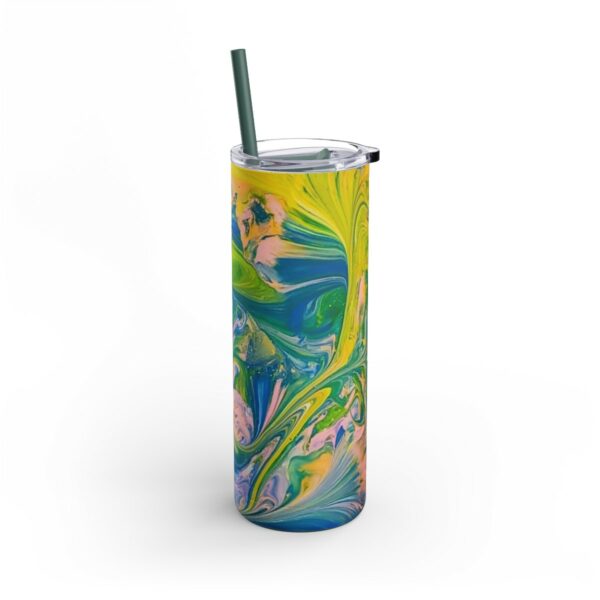 Green Marble - Maars Maker Skinny Matte Tumbler, 20oz - Image 4