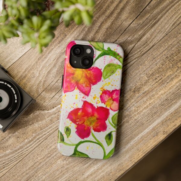 Watercolor Red Flowers Tough Phone Cases