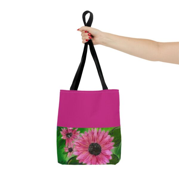 Pink Sunflowers - Tote Bag (AOP) - Image 4