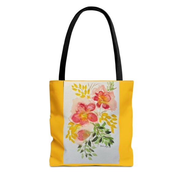 Watercolor Red Flowers Tote Bag (AOP)