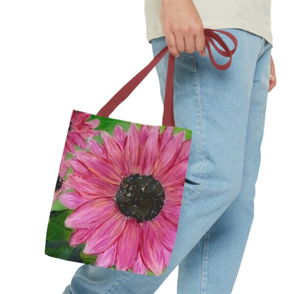 Pink Sunflowers - Tote Bag (AOP) - Image 7