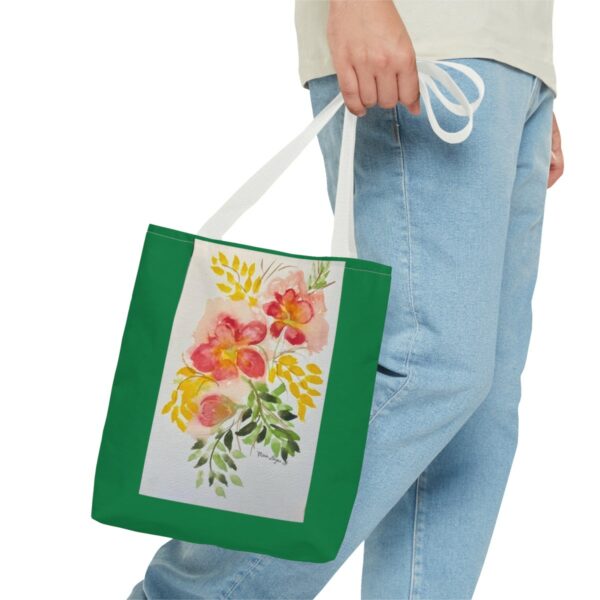 Watercolor Red Flowers Tote Bag (AOP) - Image 11