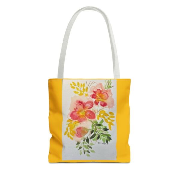 Watercolor Red Flowers Tote Bag (AOP) - Image 9