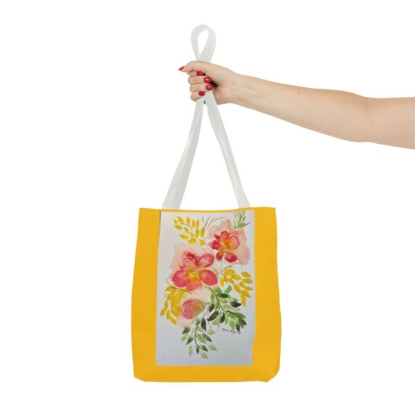 Watercolor Red Flowers Tote Bag (AOP) - Image 12