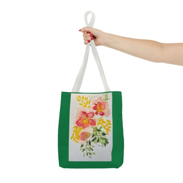 Watercolor Red Flowers Tote Bag (AOP) - Image 12