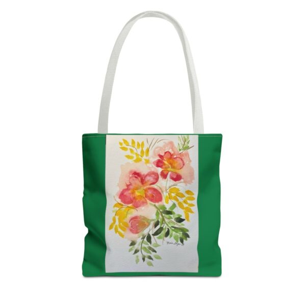 Watercolor Red Flowers Tote Bag (AOP) - Image 9