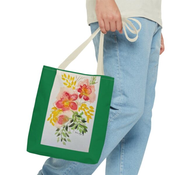 Watercolor Red Flowers Tote Bag (AOP) - Image 15