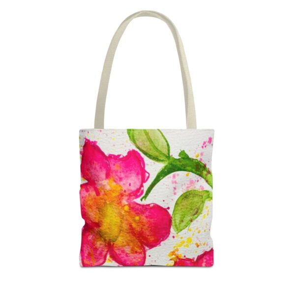 Watercolor Red Flowers Tote Bag (AOP) - Image 13