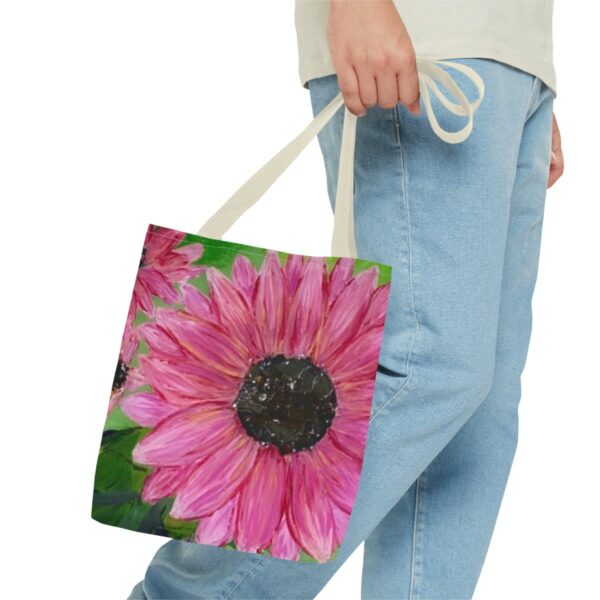 Pink Sunflowers - Tote Bag (AOP) - Image 15