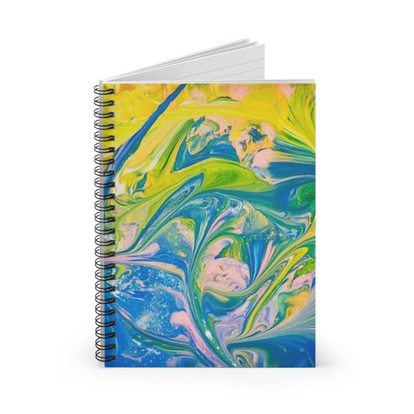 Green Marble - Spiral Notebook - Ruled Line