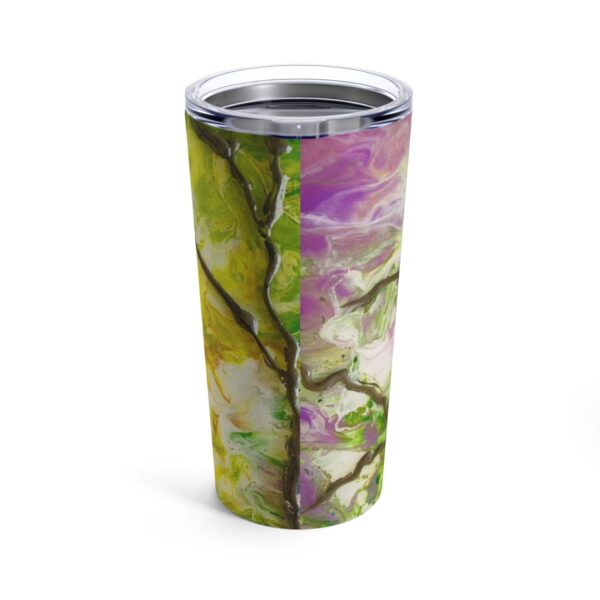 Blue Bird on a Branch - Tumbler 20oz - Image 2