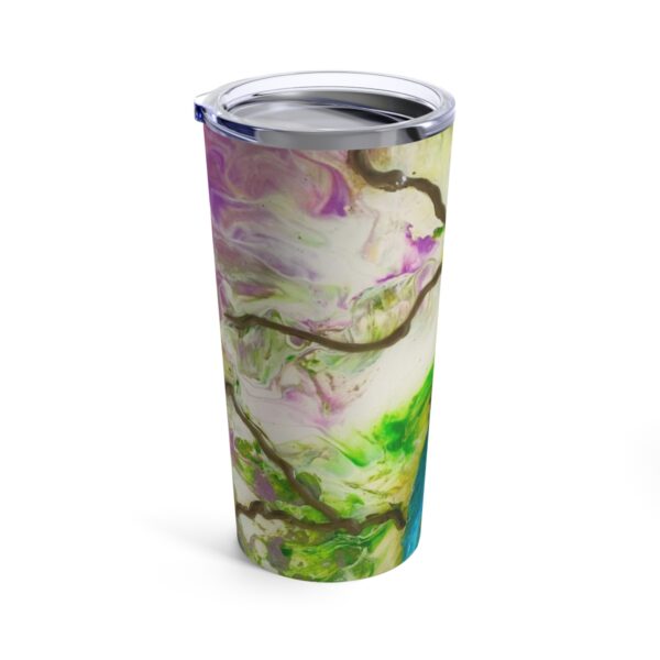 Blue Bird on a Branch - Tumbler 20oz - Image 3