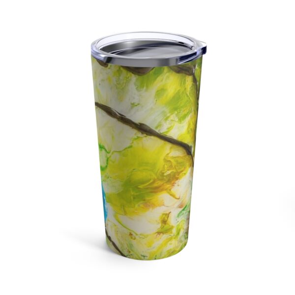 Blue Bird on a Branch - Tumbler 20oz - Image 4