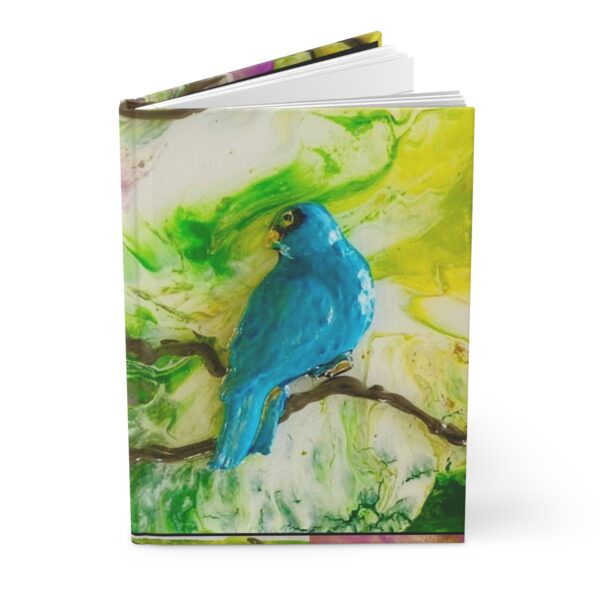 Blue Bird on a Branch Hardcover Journal Matte