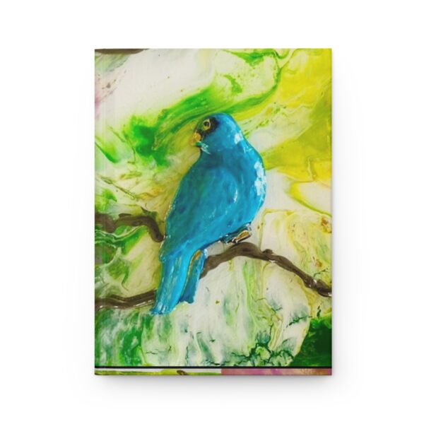 Blue Bird on a Branch Hardcover Journal Matte - Image 2