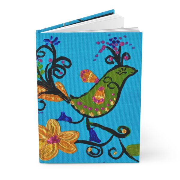 Green Tropical Bird - Hardcover Journal Matte