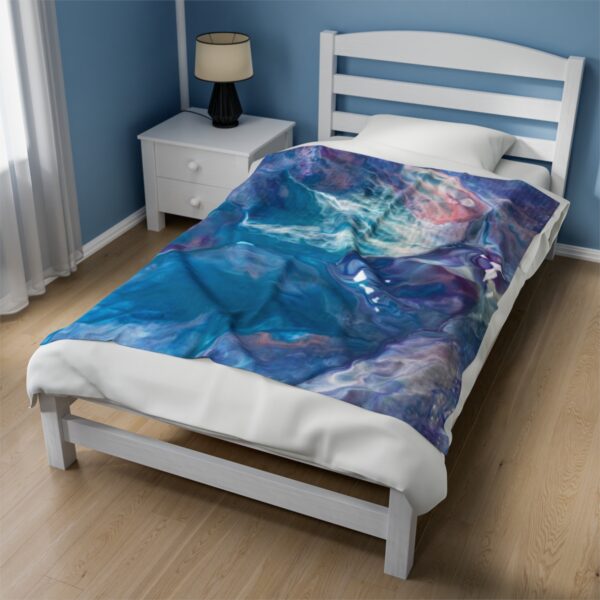 Ocean Waves - Velveteen Plush Blanket