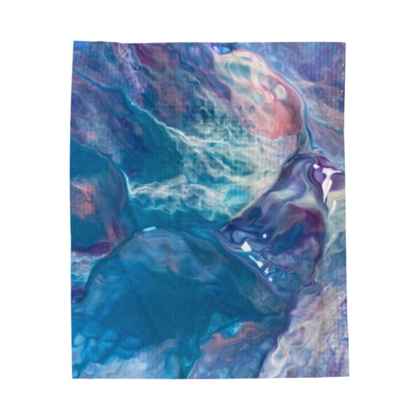 Ocean Waves - Velveteen Plush Blanket - Image 2