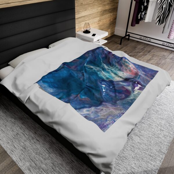 Ocean Waves - Velveteen Plush Blanket - Image 4