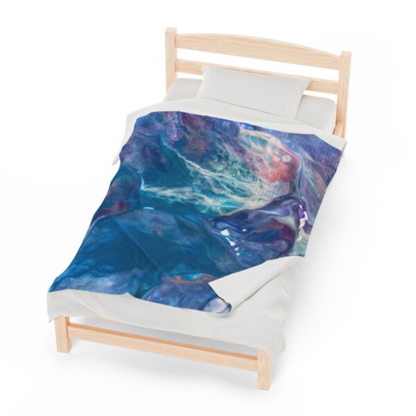 Ocean Waves - Velveteen Plush Blanket - Image 5