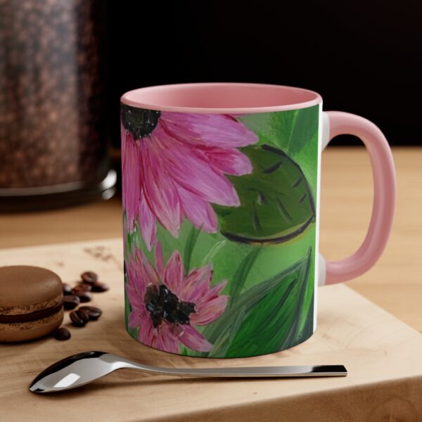 Pink Sunflowers - Accent Coffee Mug, 11oz