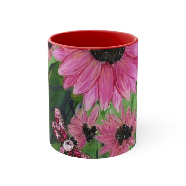 Pink Sunflowers - Accent Coffee Mug, 11oz - Image 5