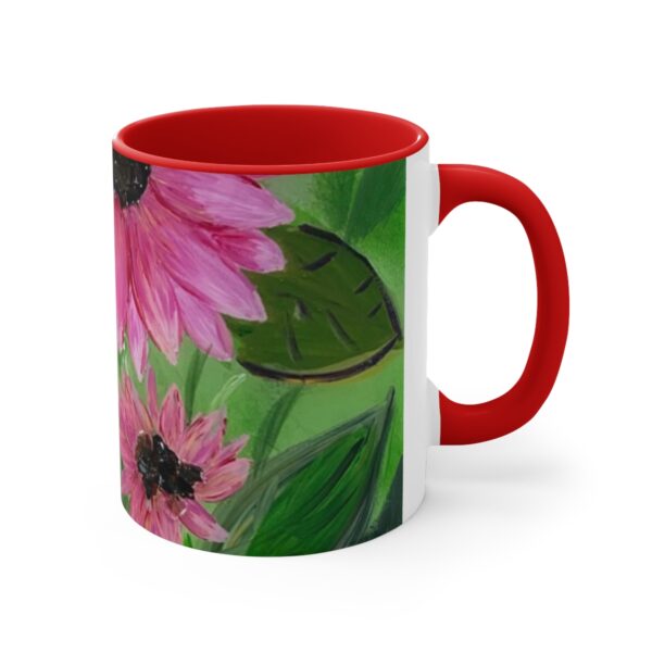 Pink Sunflowers - Accent Coffee Mug, 11oz - Image 7