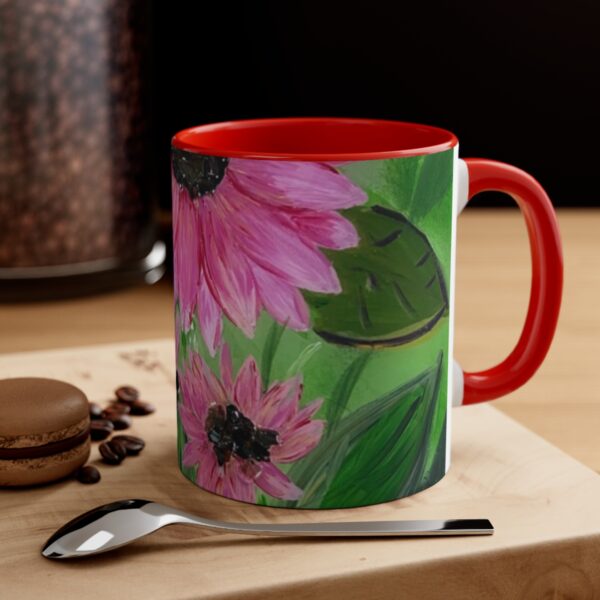 Pink Sunflowers - Accent Coffee Mug, 11oz - Image 8